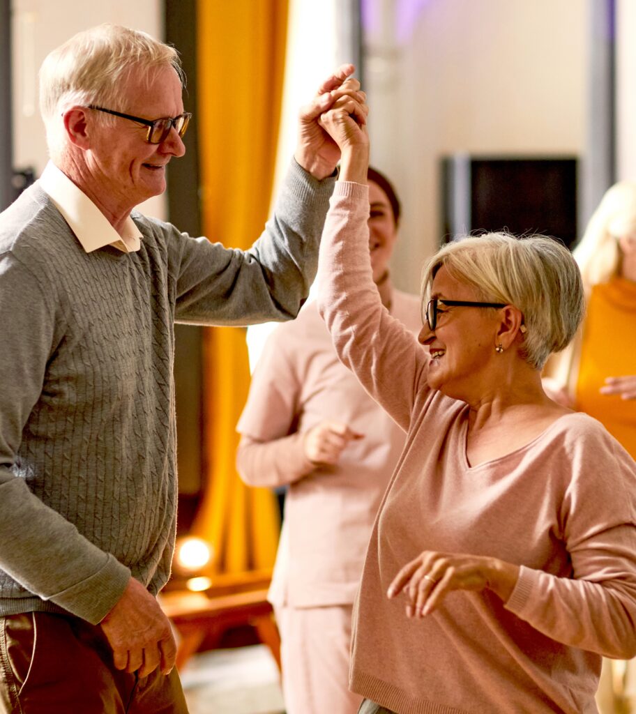 A couple dancing together