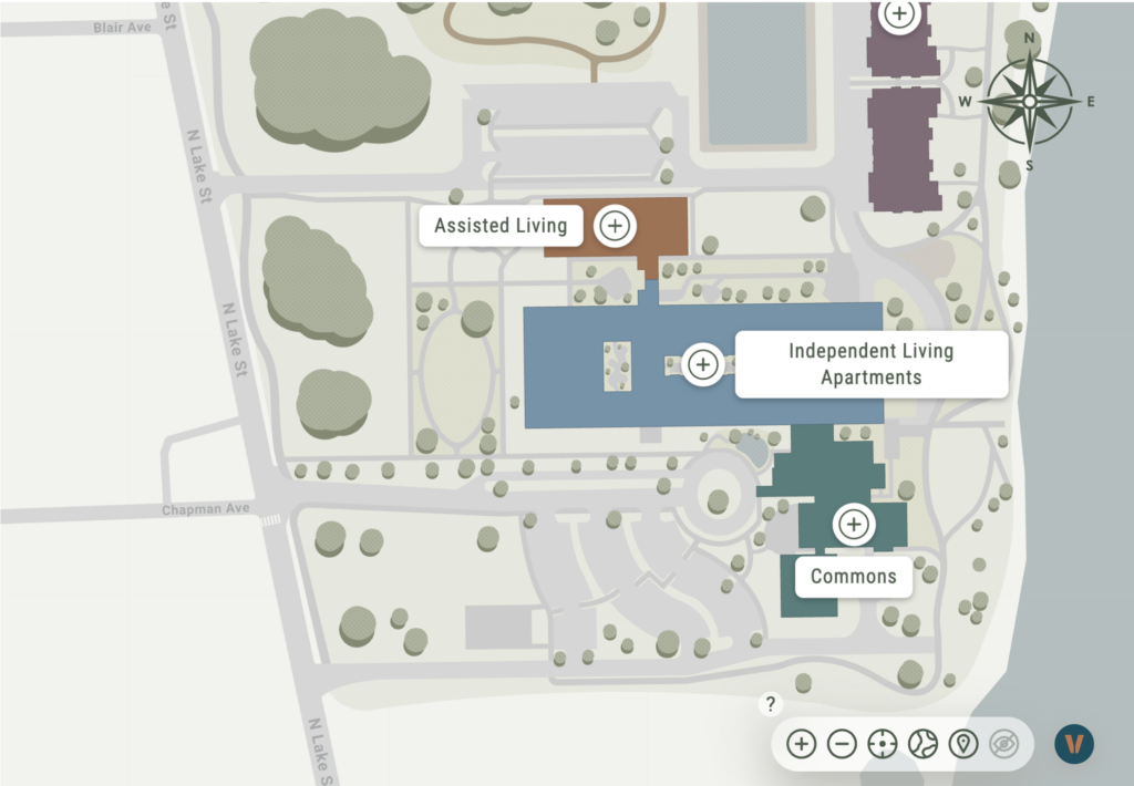 Virtual tour map